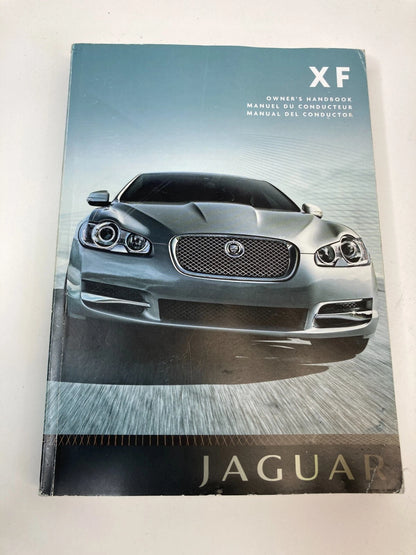 2009 JAGUAR XF OWNERS MANUAL WARRANTY INFORMATION GUIDE SET BOOK W/ CASE OEM