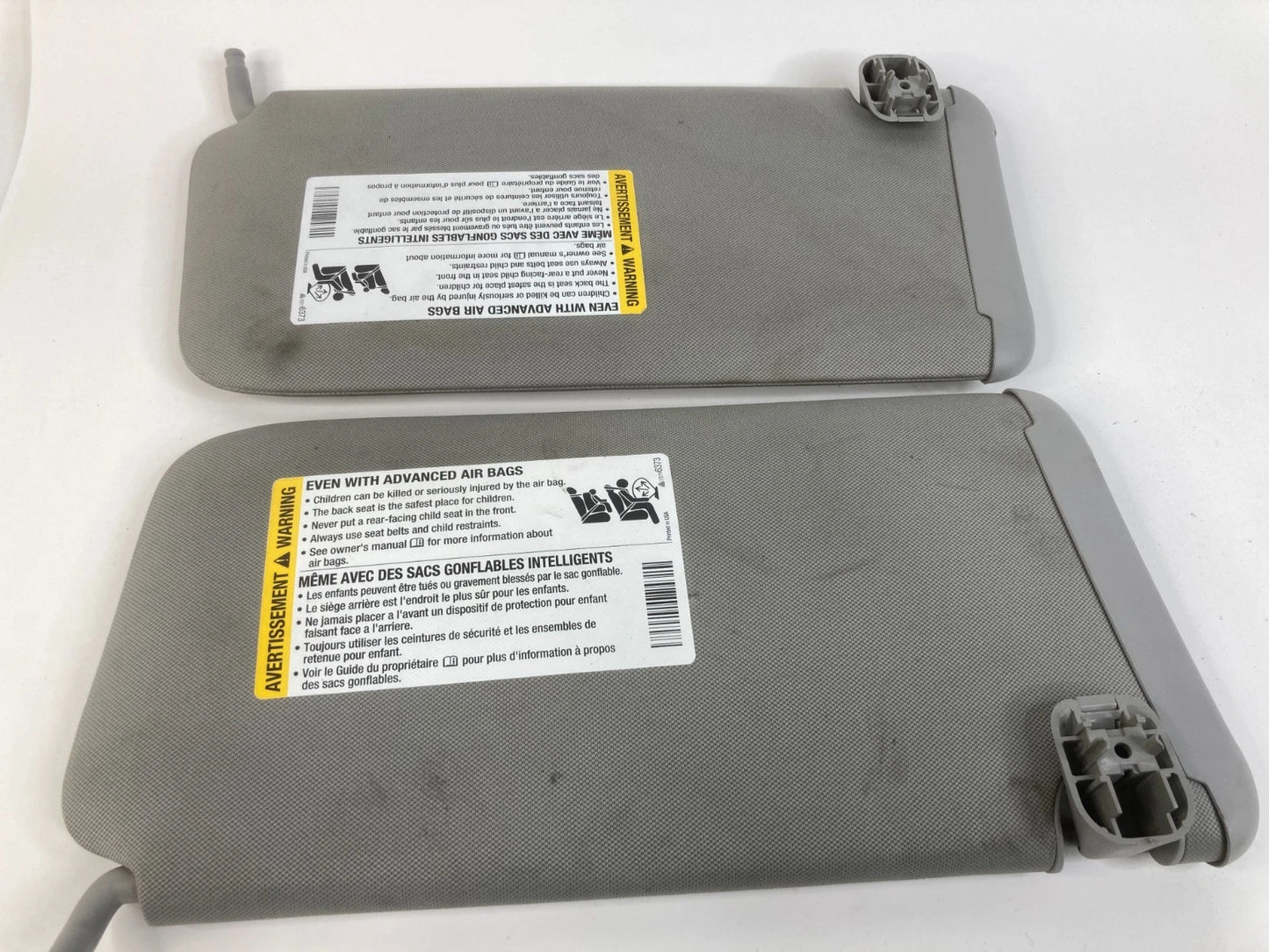 2004-2007 CHEVROLET MALIBU W/O SUNROOF FRONT LEFT RIGHT SUNVISOR SUN VISOR SET