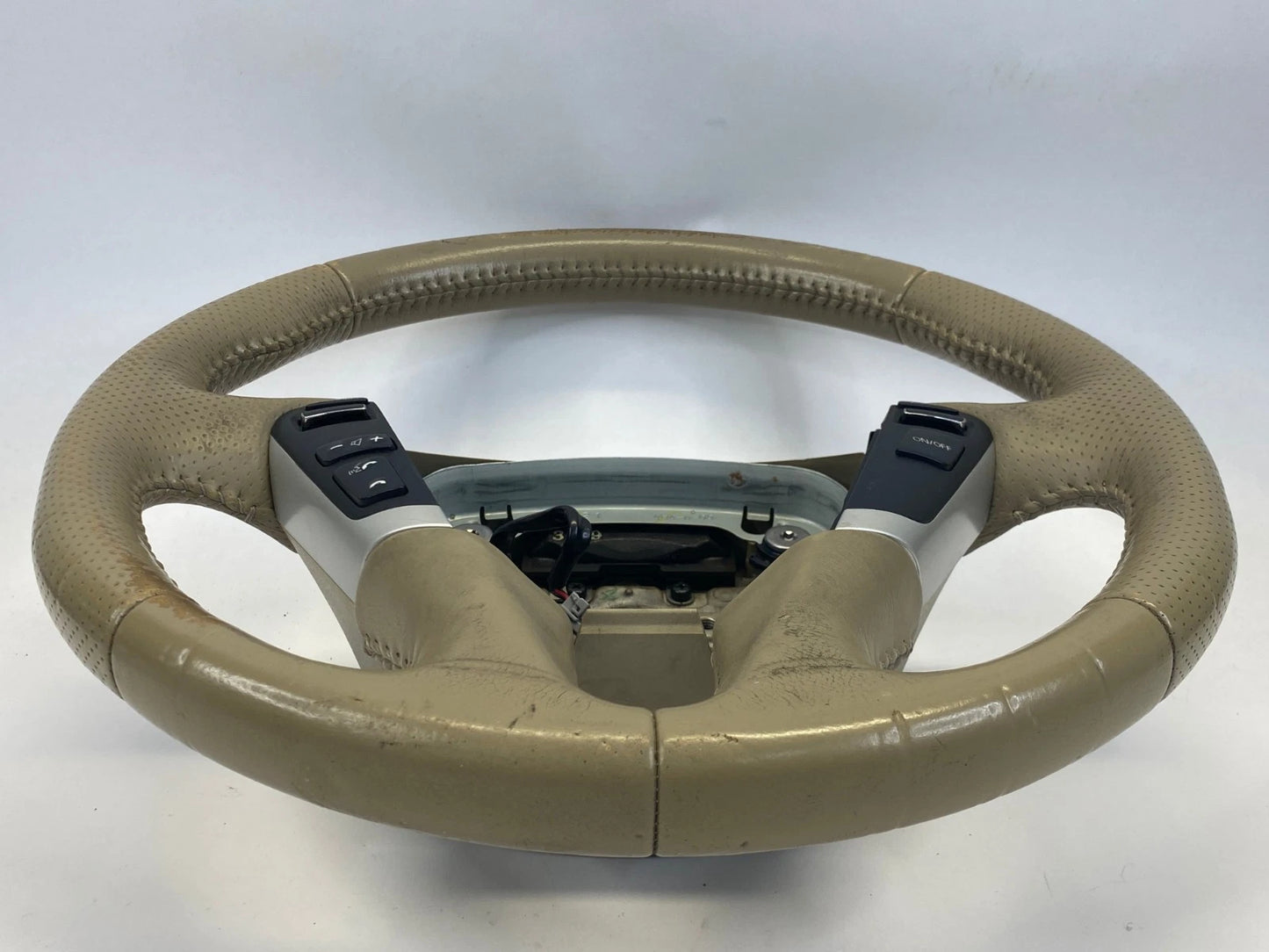 2009-2014 NISSAN MURANO STEERING WHEEL LEATHER TAN BEIGE AUDIO CRUISE SWITCH OEM