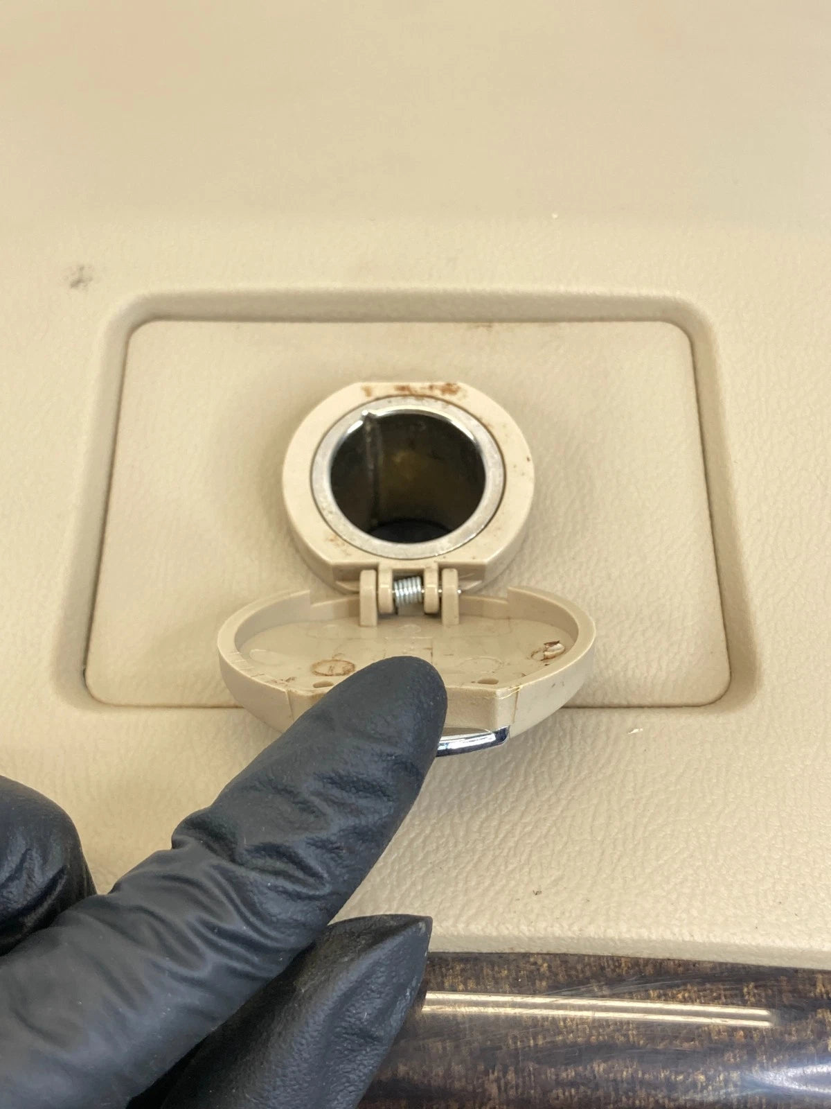 2007-2013 ACURA MDX REAR CENTER CONSOLE CLIMATE CONTROL A/C VENTS BEZEL OEM