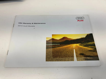 2010 AUDI A6 QUATTRO OWNERS MANUAL QUICK REFERENCE GUIDE BOOK SET W/ CASE OEM