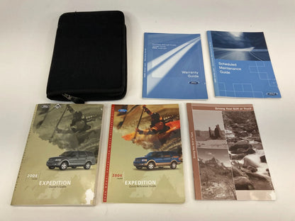 2004 FORD EXPEDITION OWNERS MANUAL REFERENCE GUIDE WARRANTY INFORMATION W/ CASE
