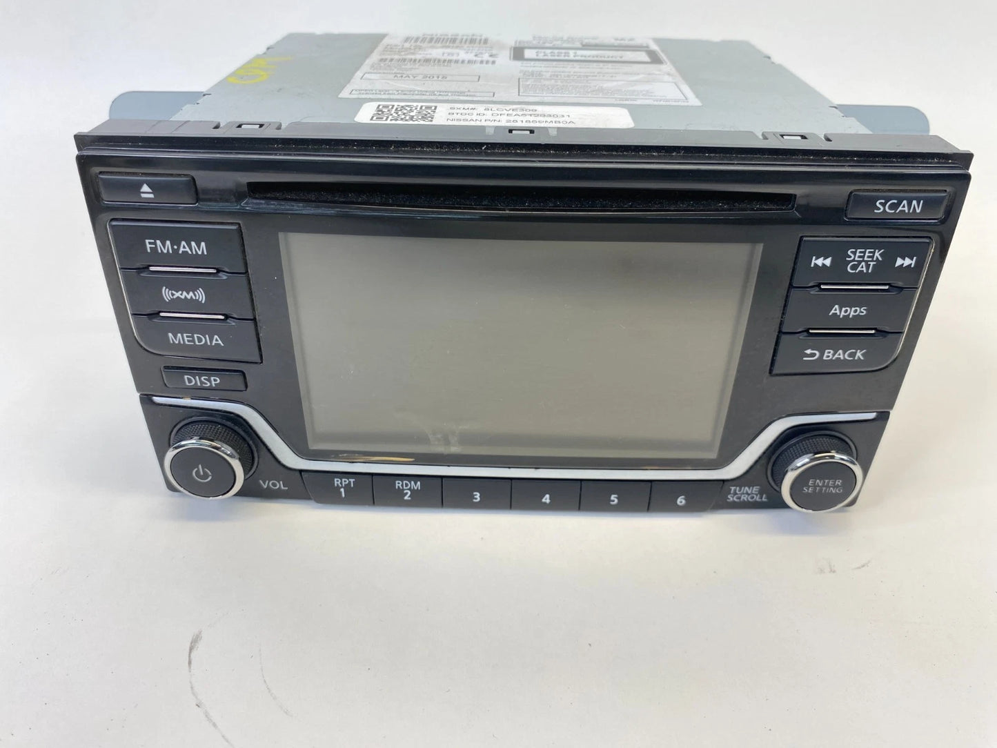2015 NISSAN SENTRA AM/FM RADIO MP3/WMA 6-DISC CD PLAYER 28185-9MB0A OEM