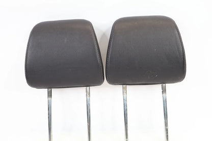 16-22 HONDA PILOT PAIR REAR SECOND ROW HEADRESTS LEFT RIGHT BLACK LEATHER OEM