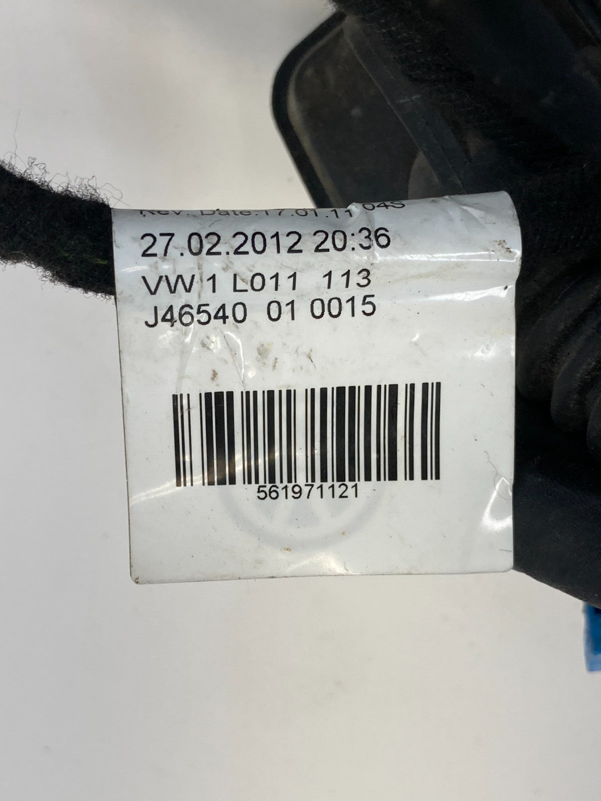 12-15 VW Volkswagen Passat Front Right Side Door Harness Wire Wiring 561971121