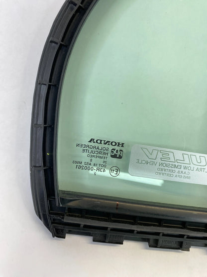 06-11 HONDA CIVIC REAR LEFT DOOR QUARTER WINDOW GLASS W/ WEATHERSTRIP 73491-SNE