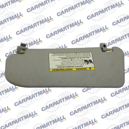 2006-2011 Chevrolet Aveo Right Passenger Sun Visor Sunvisor Grey w Clip OEM