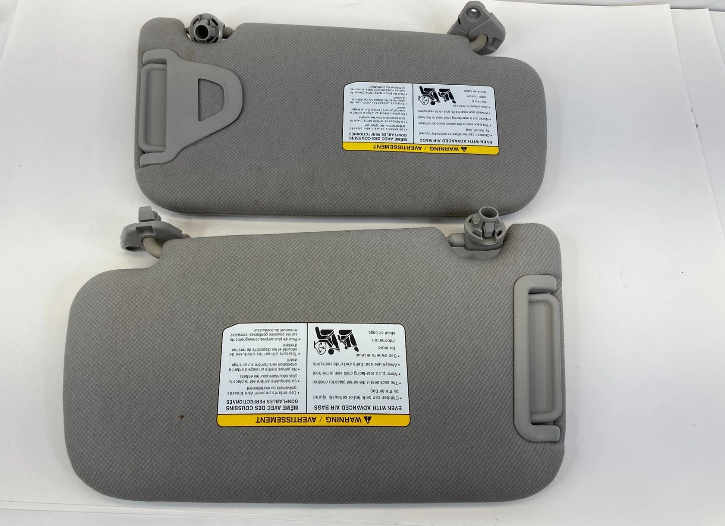 13-17 Nissan Sentra Sunvisor Left Right Side Sun Visor Shade W/ Mirror Set OEM