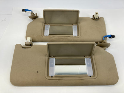 2008-2012 Honda Accord Left & Right Side Sunvisor Sun Visor Set Pair Ivory OEM