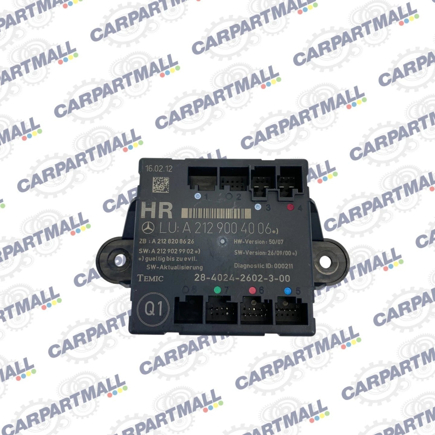 2006-2016 MERCEDES-BENZ E350 DOOR CONTROL MODULE REAR RH UNIT OEM A2129004006