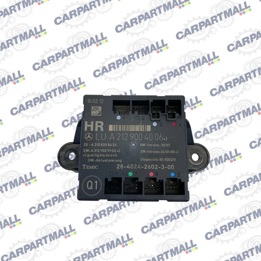 2006-2016 MERCEDES-BENZ E350 DOOR CONTROL MODULE REAR RH UNIT OEM A2129004006
