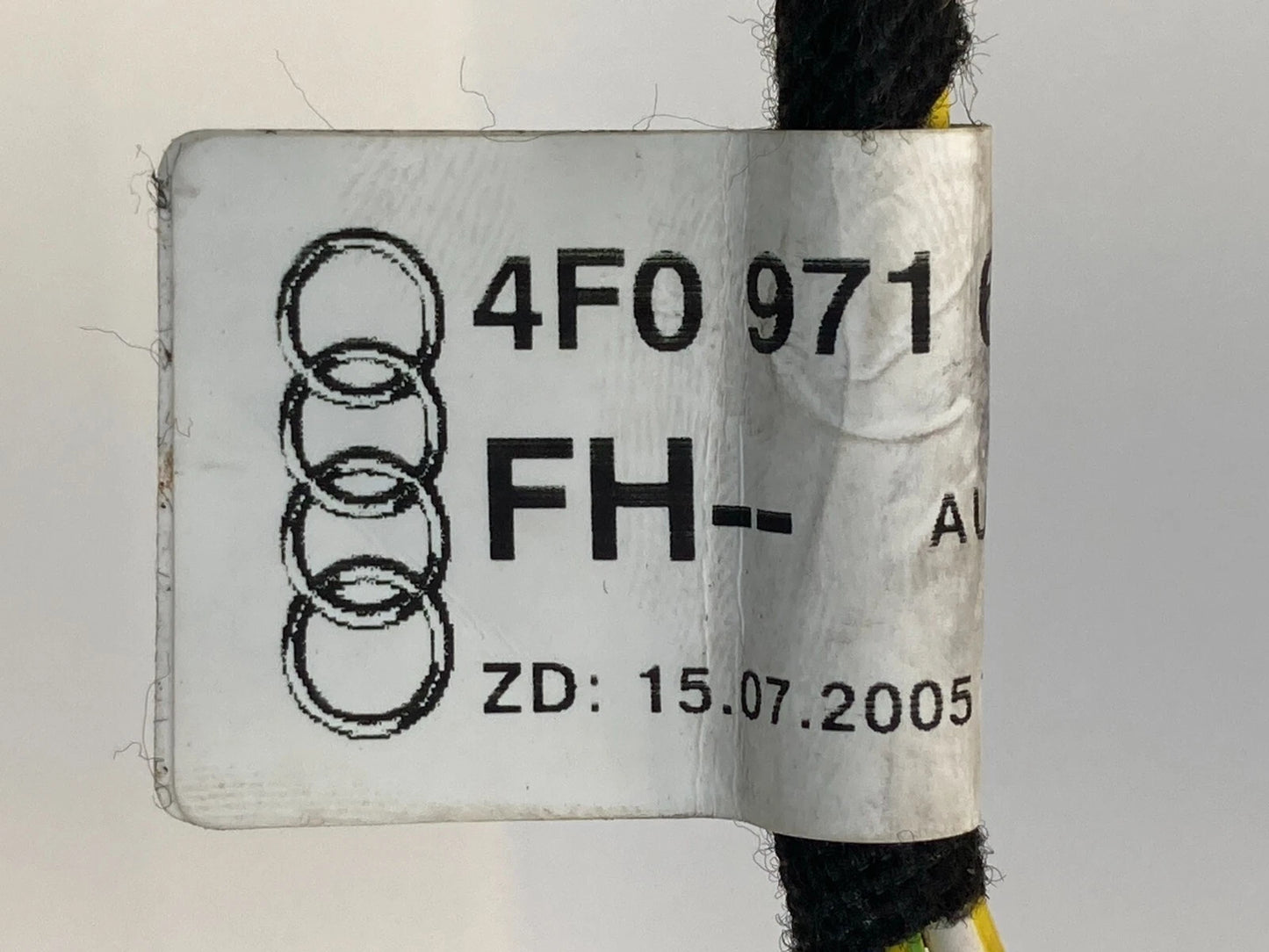 05-11 AUDI A6 QUATTRO FRONT LEFT POWER WINDOW DOOR WIRING WIRE HARNESS 4F0971687
