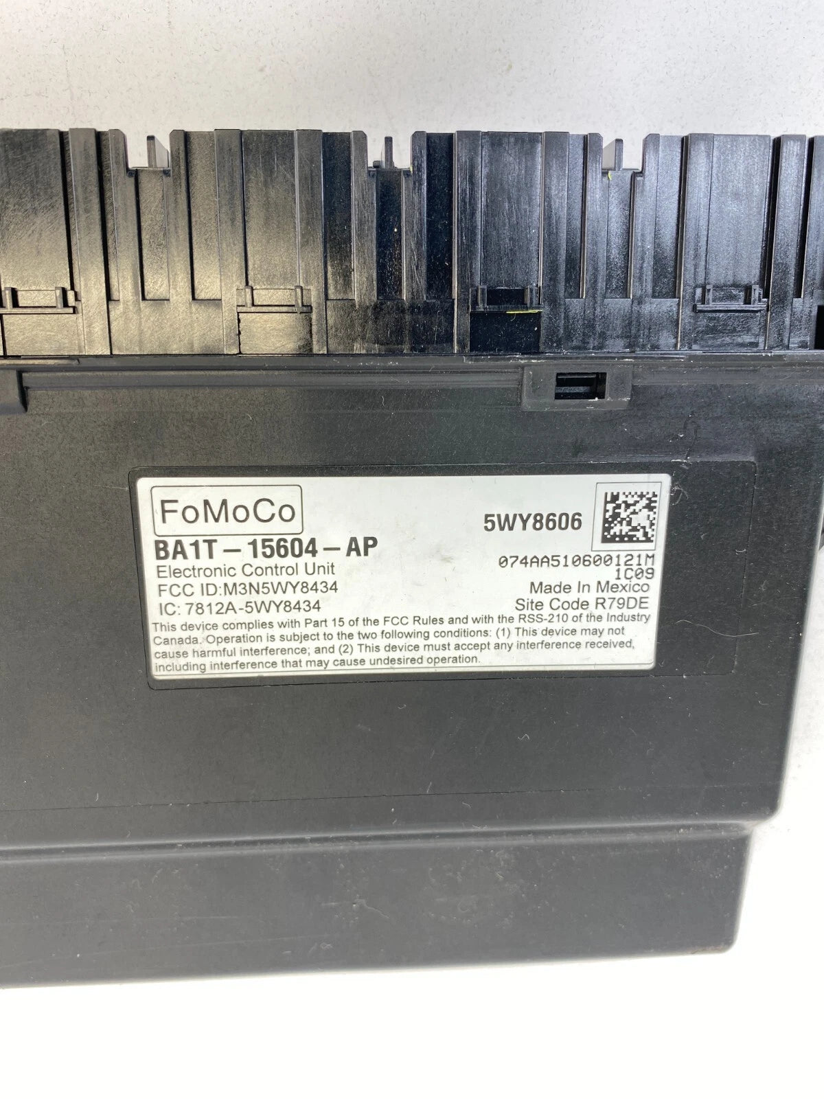 2011 LINCOLN MKX 3.7L V6 AUTO TRANS ELECTRONIC CONTROL MODULE BA1T-15604-AP OEM