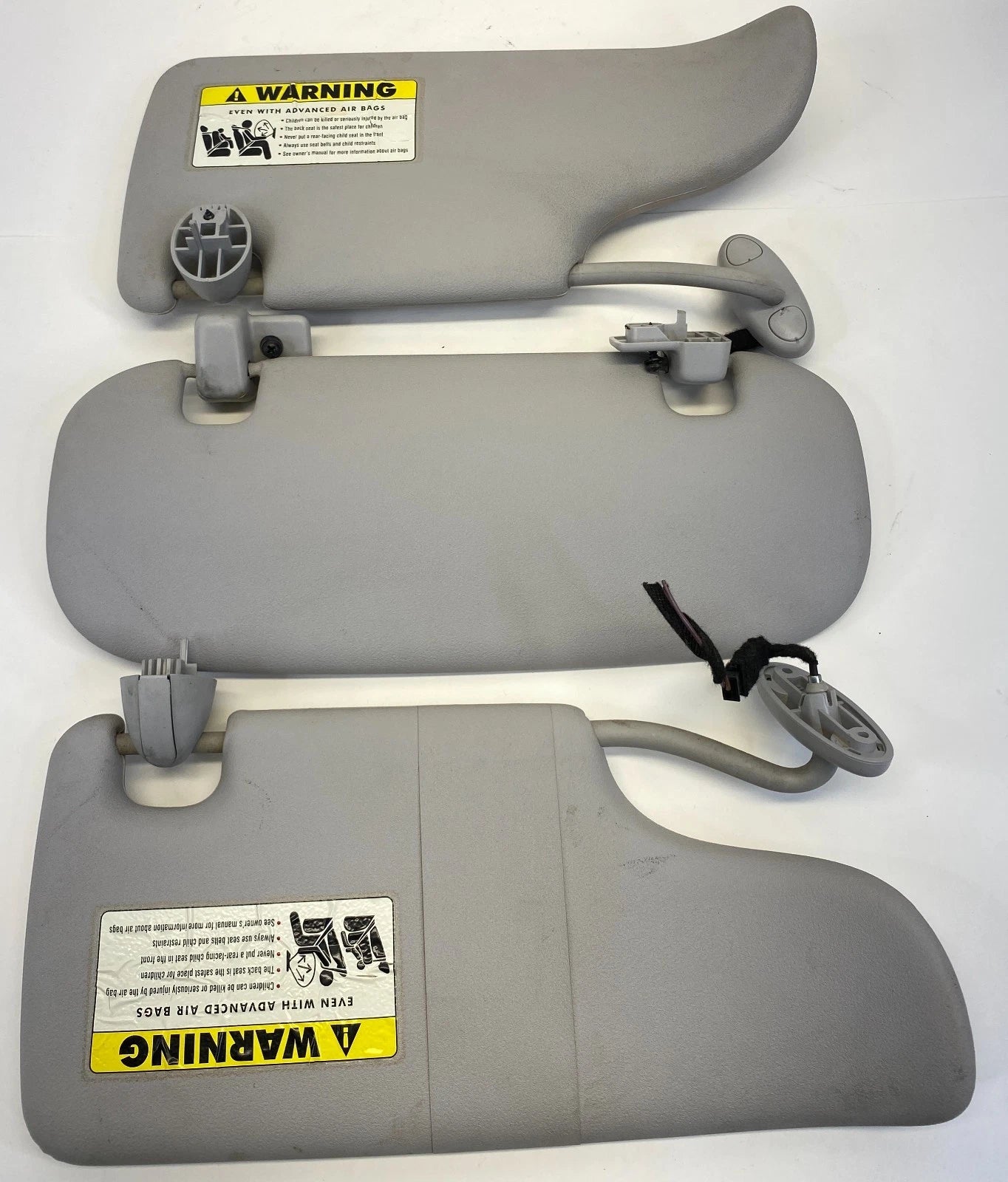 2005 2006 MINI COOPER SUN VISOR PAIR MIRROR LIGHT DRIVER & PASSENGER LH RH OEM