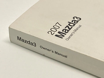 2007 MAZDA3 MAZDA 3 OWNERS MANUAL GUIDE HANDBOOK W/ BOOK CASE 9999-95-038C OEM