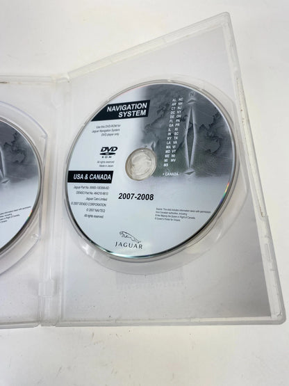 2007 2008 Jaguar Navigation System DVD WEST Map USA Canada 6W83-10E898-BD OEM