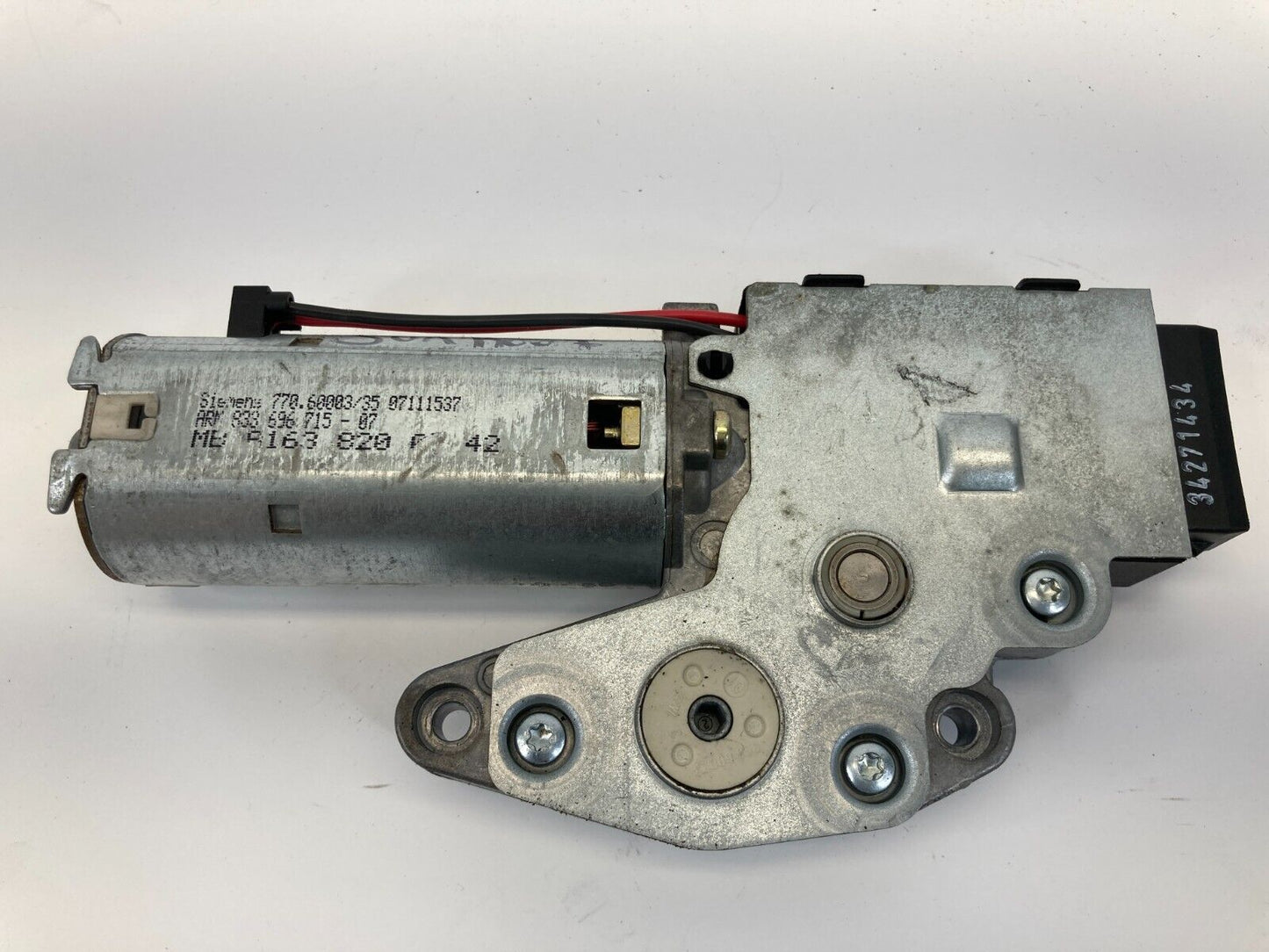 1998-2003 Mercedes-Benz ML 320 Power Sunroof Sun Roof Motor 163-820-07-42 OEM