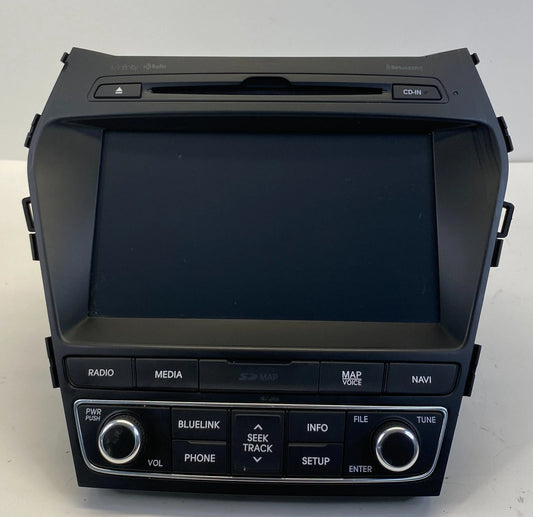 17 18 HYUNDAI SANTA FE SPORT GPS NAVIGATION RADIO DISPLAY UNIT 96560-4Z512 OEM