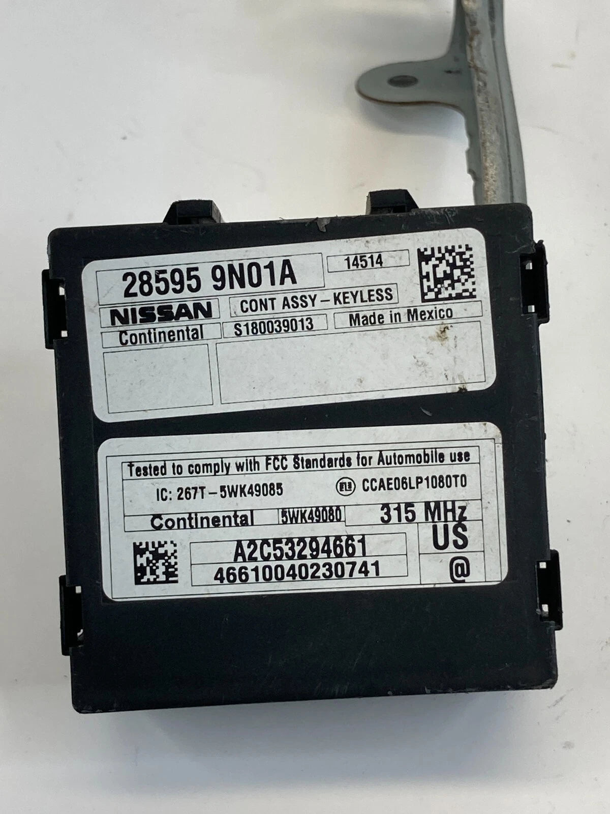 2009-2014 NISSAN MAXIMA 09-12 ALTIMA KEYLESS ENTRY CONTROL MODULE 28595-9N01A