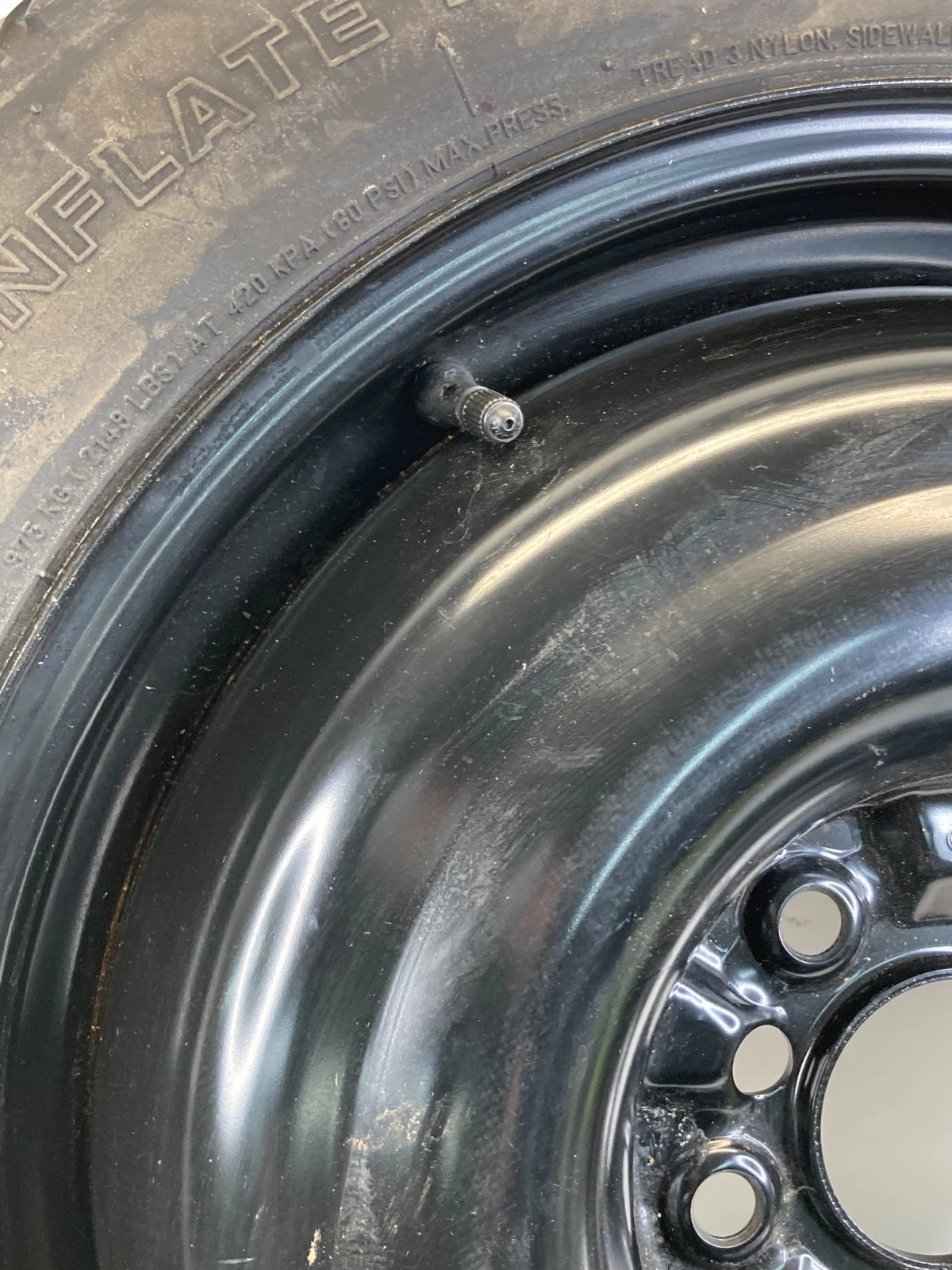 2008 2009 INFINITI G37 EMERGENCY SPARE TIRE WHEEL COMPACT DONUT T145/80D17 107M