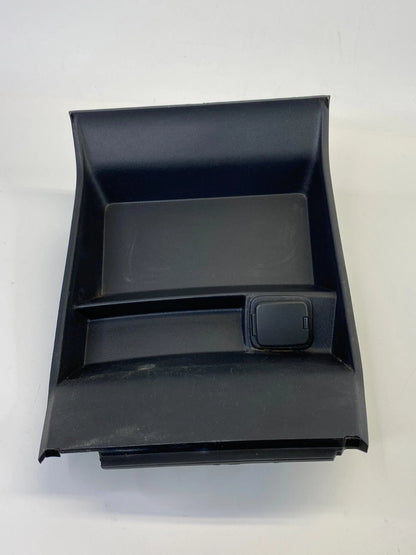 2013-2016 FORD FUSION CONSOLE STORAGE BIN TRAY TRIM COVER W/POWER OUTLET ASSY
