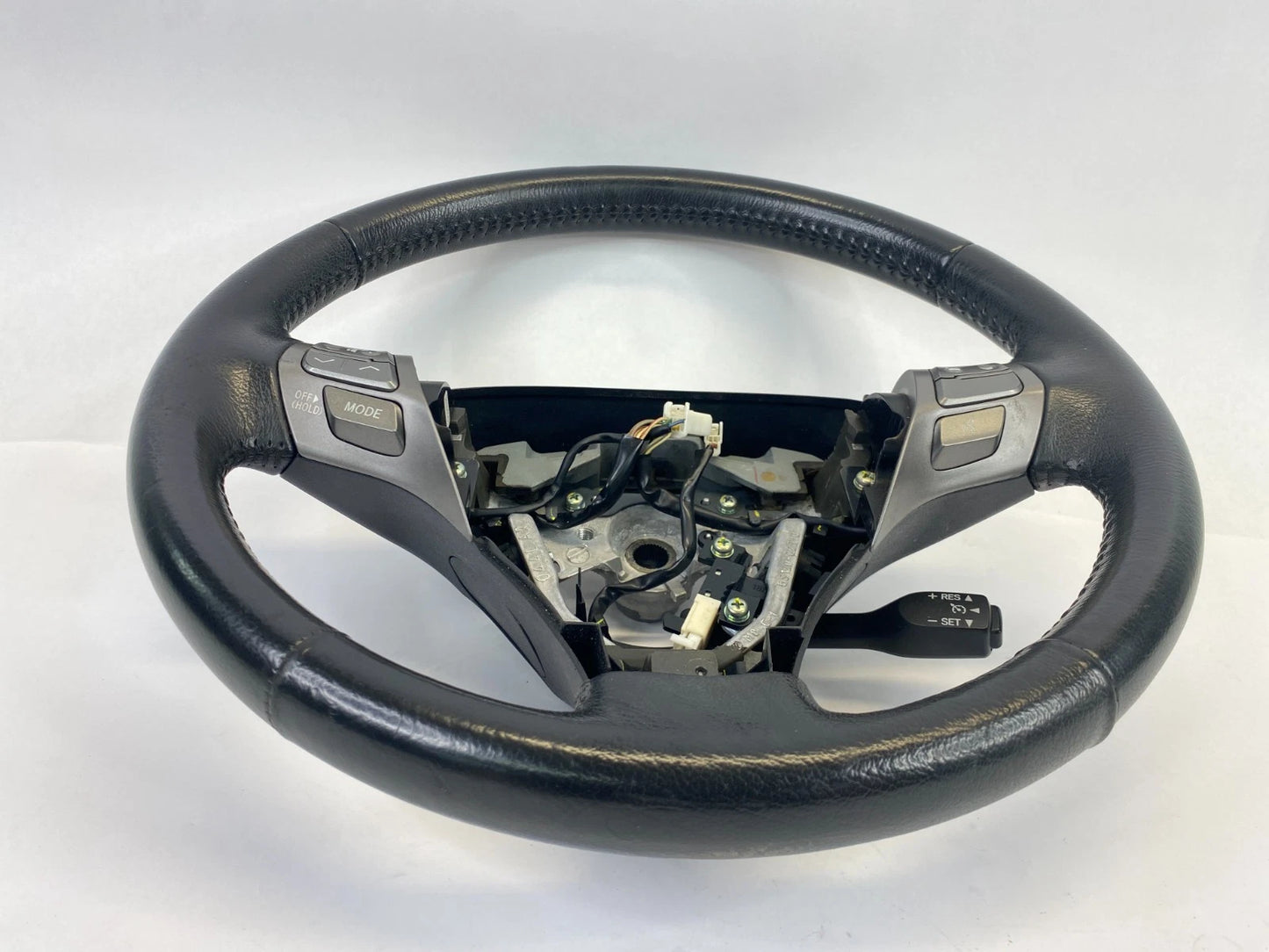 2009-2012 TOYOTA VENZA STEERING WHEEL W/SWITCHES BLACK LEATHER ASSEMBLY OEM