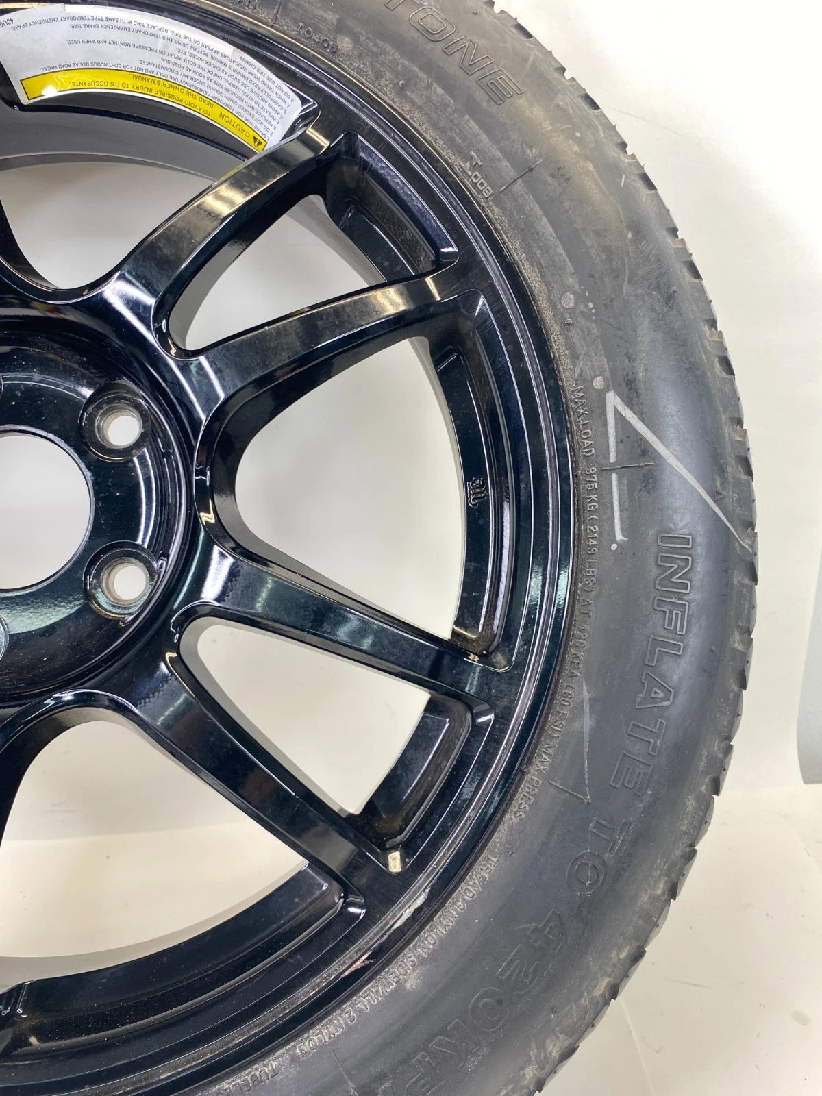 2007 2008 INFINITI G35 EMERGENCY SPARE TIRE WHEEL COMPACT DONUT T145/80D17 107M
