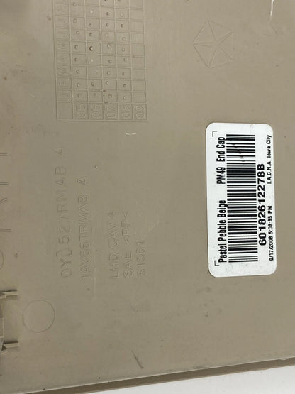2009-2012 DODGE CALIBER DASH RIGHT PASSENGER END CAP COVER TRIM PANEL 1AV66TRMAB