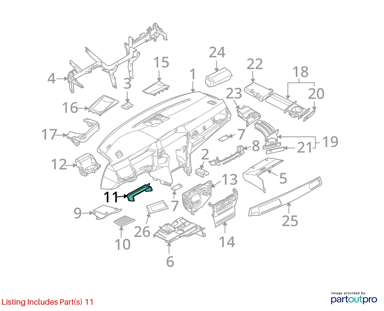 06-10 BMW 550I 04-07 530I 525I STEERING COLUMN LOWER TRIM COVER 51457034117 OEM