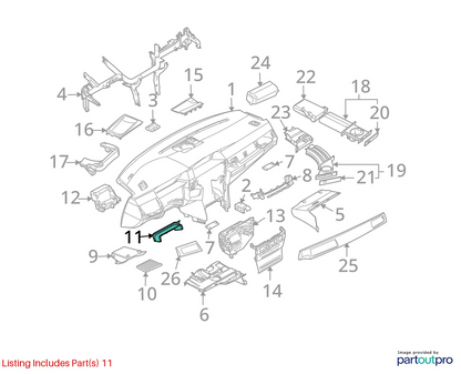 06-10 BMW 550I 04-07 530I 525I STEERING COLUMN LOWER TRIM COVER 51457034117 OEM