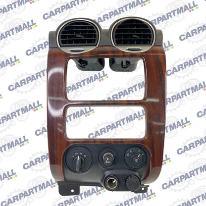 2002-2006 GMC ENVOY XL 02-09 ENVOY DASH RADIO BEZEL TRIM W/ AIR VENT & SWITCHES