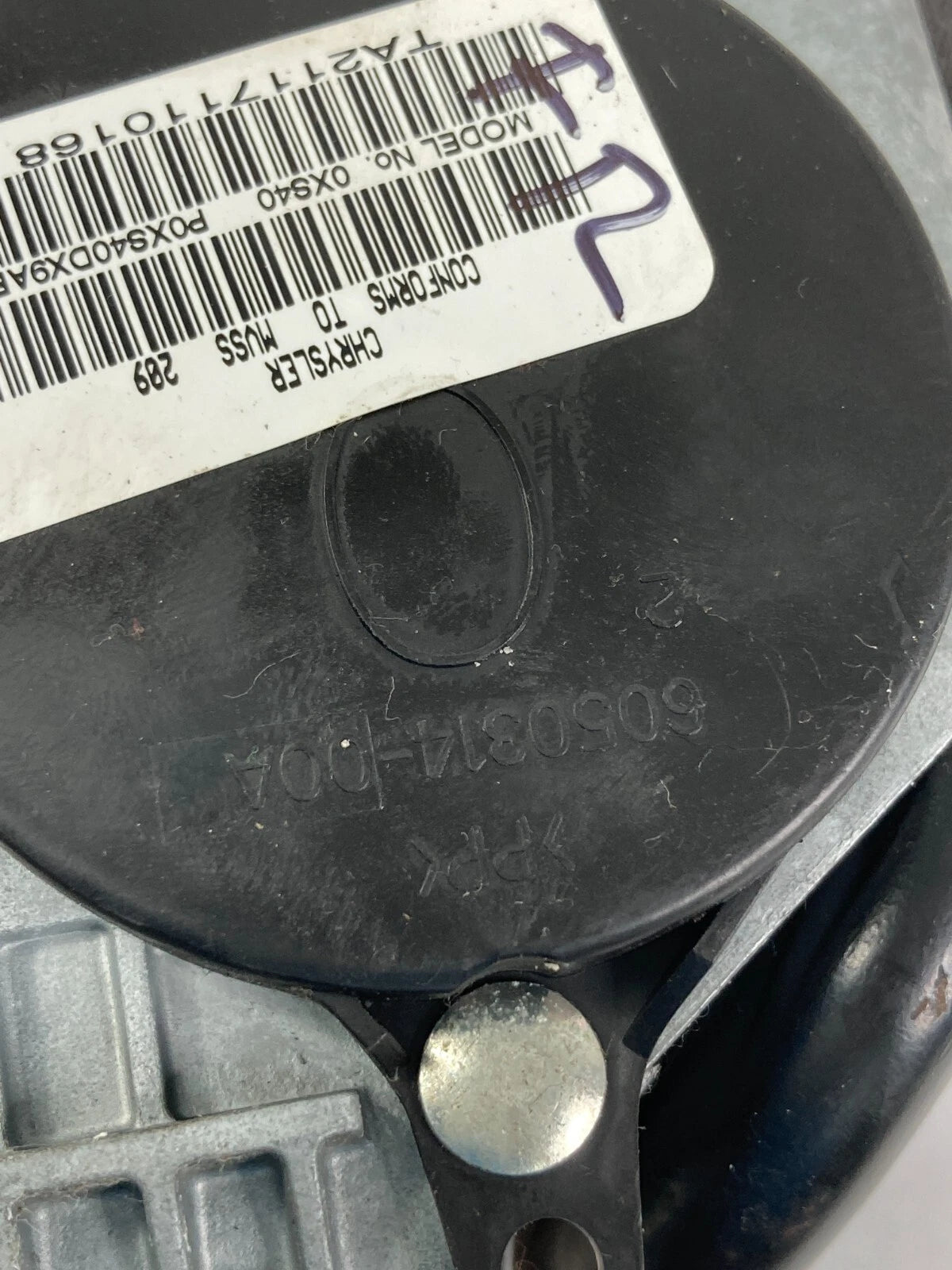 2011 2012 CHRYSLER AVENGER SEDAN FRONT RIGHT SIDE SEAT BELT RETRACTOR 605416200H