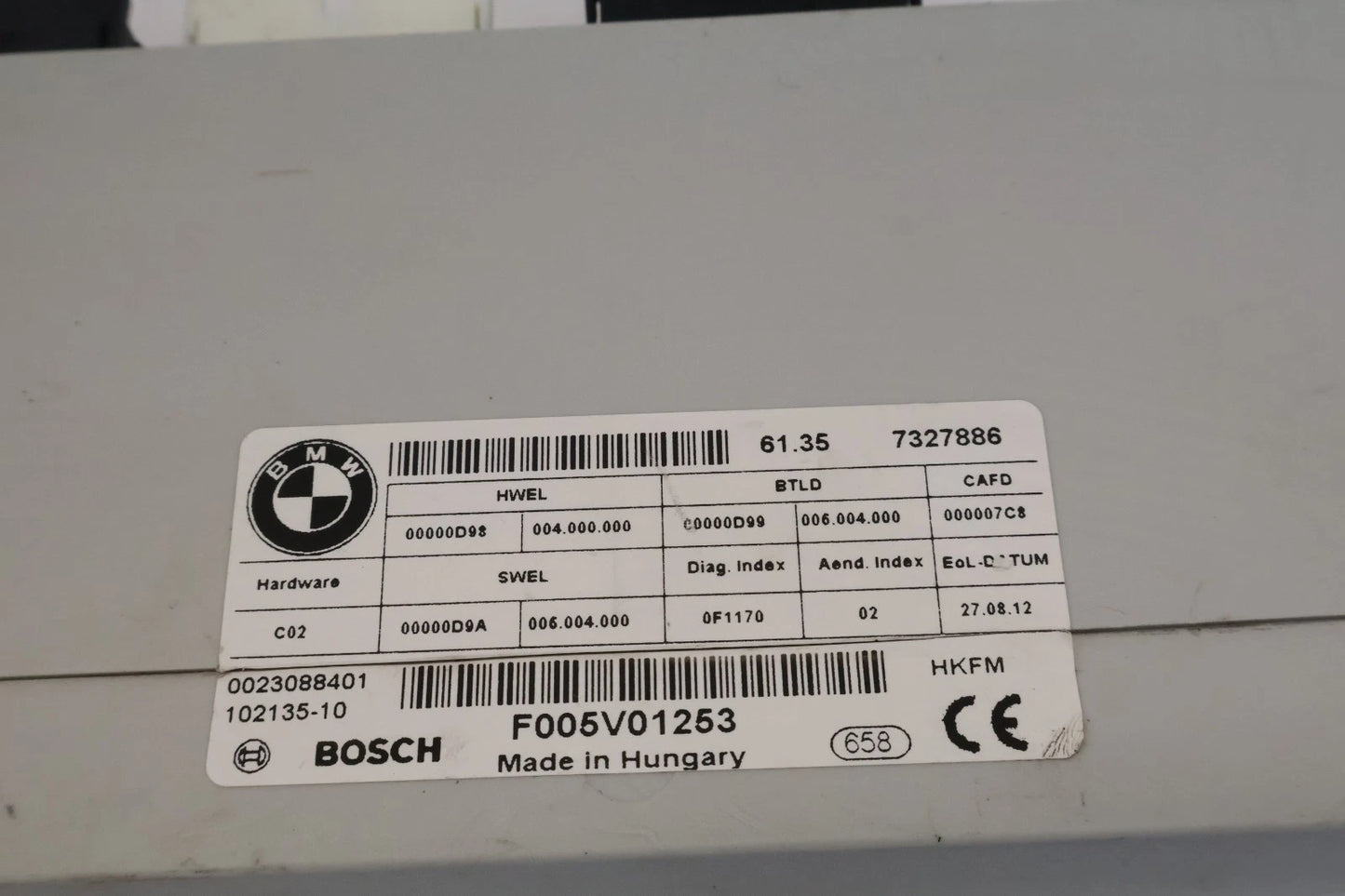 2011-2016 BMW 528I 535I 550I TAILGATE TRUNK LID CONTROL MODULE 61357327886 OEM