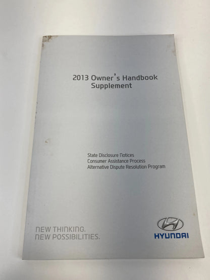 2013 HYUNDAI SONATA HYBRID OWNER'S MANUAL INFORMATION GUIDE HANDBOOK SET W/ CASE