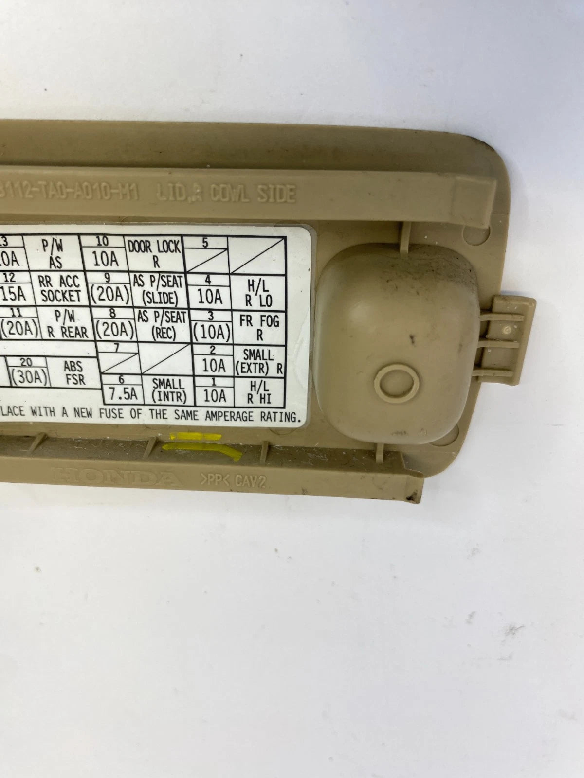 2008-2012 HONDA ACCORD DASH RIGHT LOWER COWL FUSEBOX DOOR COVER 83112TA0A010 OEM