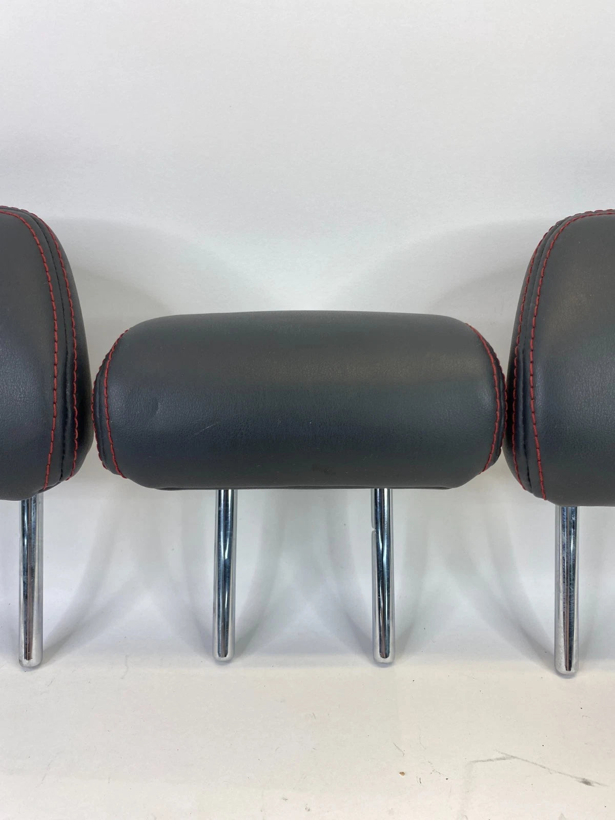 16-20 OUTLANDER SPORT REAR BACK 2ND ROW SEAT HEADREST LEATHER BLACK SET OF 3 OEM