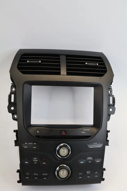 11-13 FORD EXPLORER RADIO CLIMATE CONTROL PANEL BEZEL 8" SCREEN BB5T18A802BM OEM