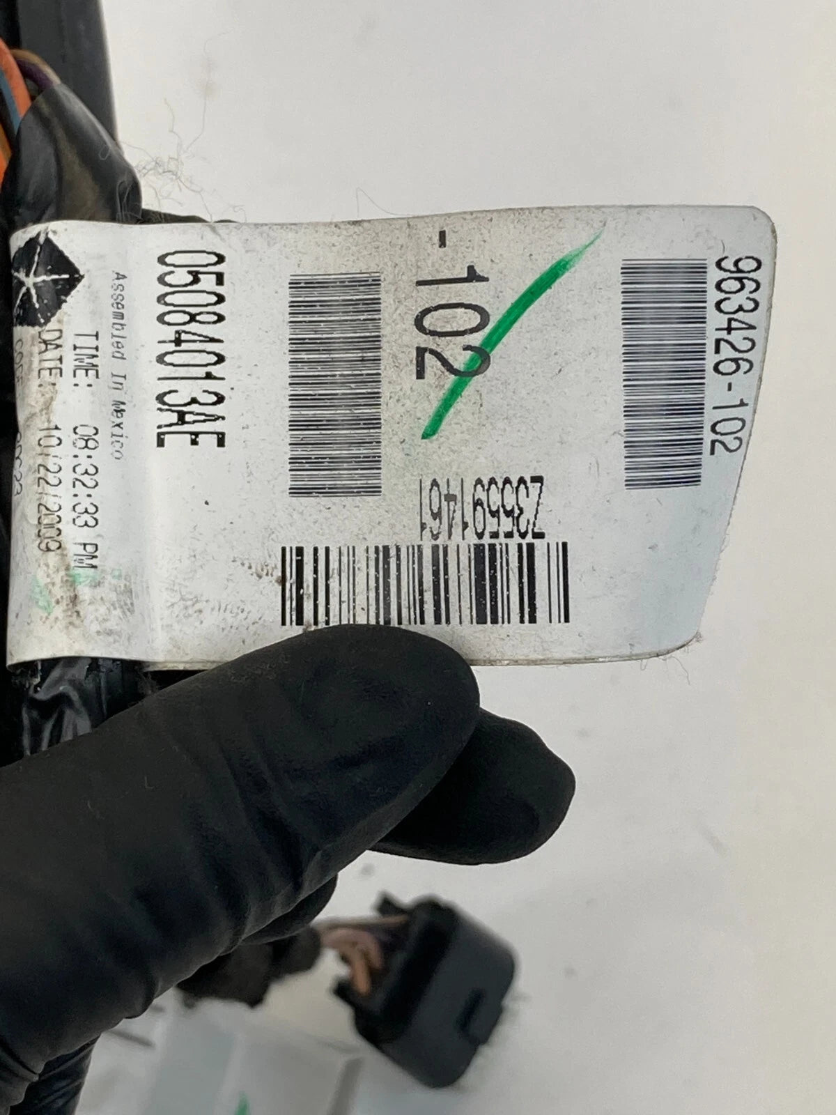2009 2010 DODGE JOURNEY REAR RIGHT SIDE DOOR WIRE WIRING HARNESS 05084013AE