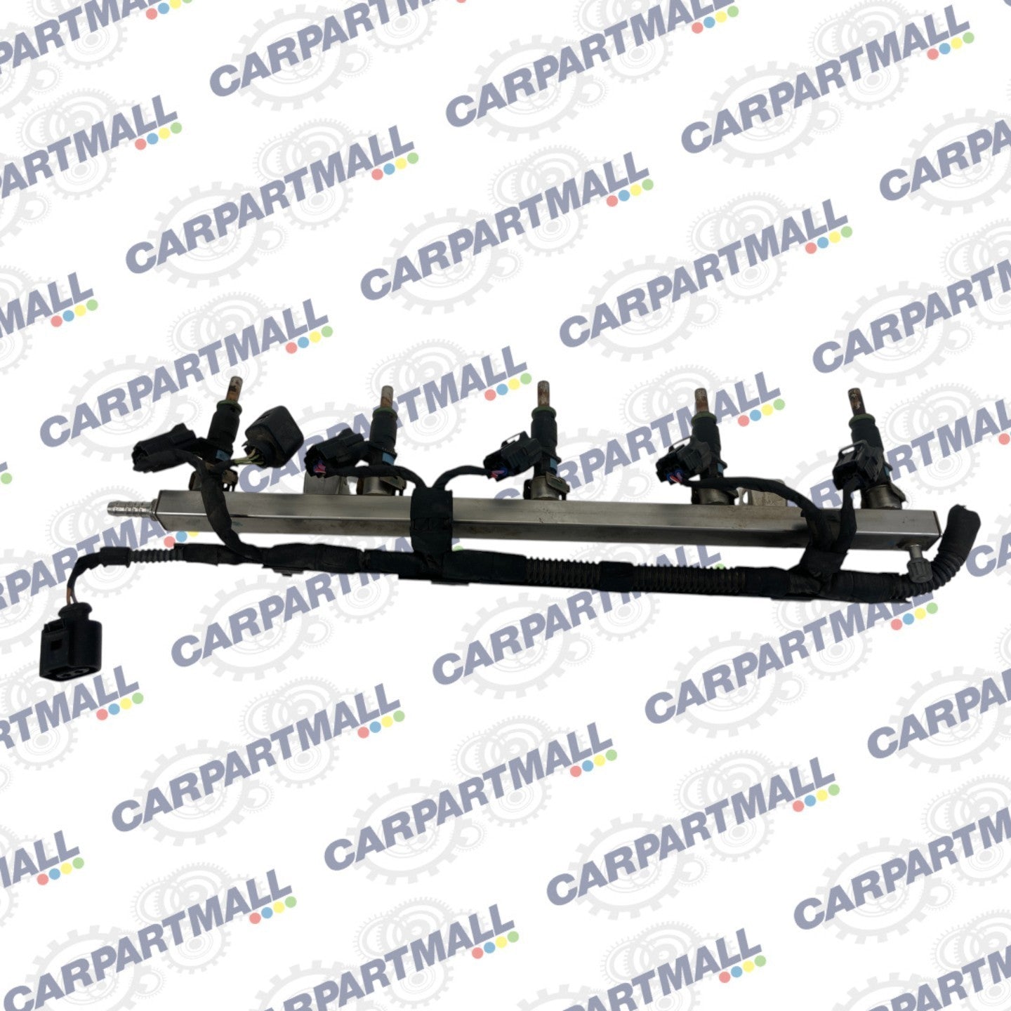 2012-2014 Volkswagen Passat 2.5L L5 Engine Fuel Injection Rail W/ Injectors OEM