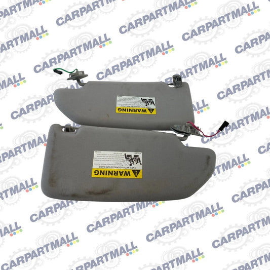 2005-2009 VOLVO S60 SUN VISOR PAIR LEFT RIGHT FRONT GREY LIGHTED ILLUMINATED OEM