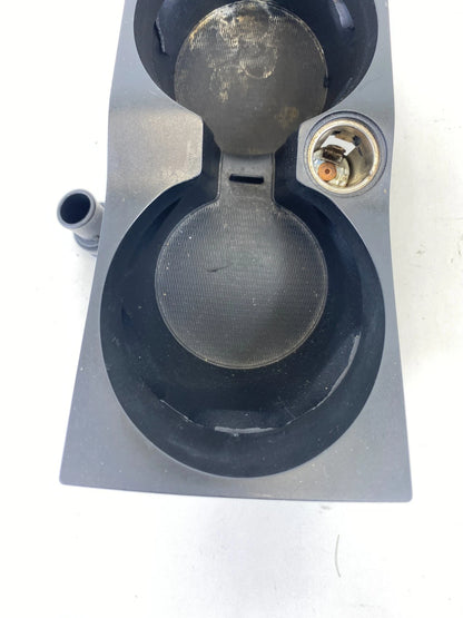 11-13 VOLVO S60 CENTER CONSOLE INSERT DUAL CUP HOLDER CUPHOLDER W/ POWER OUTLET