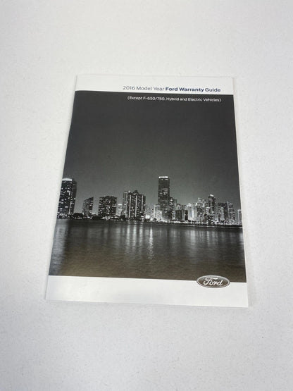 2016 FORD FOCUS OWNERS MANUAL REFERENCE GUIDE WARRANTY INFORMATION W/ CASE SET