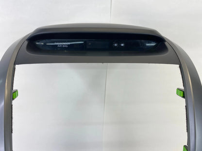 20014 2015 KIA SORENTO CENTER DASH RADIO & CLIMATE CONTROL TRIM BEZEL W/ CLOCK