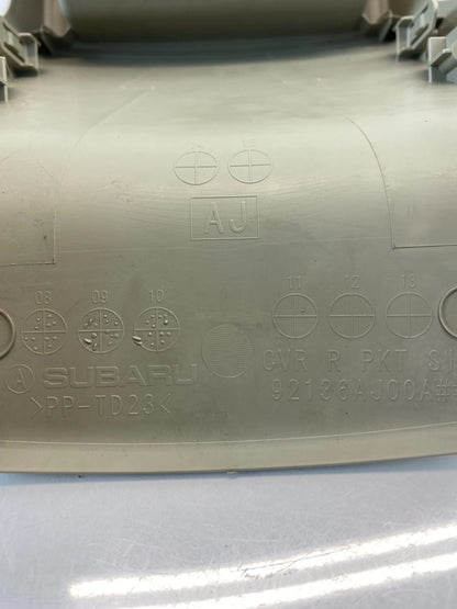 2010-2014 SUBARU LEGACY CENTER CONSOLE REAR BACK PANEL COVER TRIM 92136AJ00A OEM