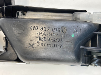 2006-2011 Audi A6 Front Left Side Interior Door Handle w/ Bezel 4F0837019C OEM