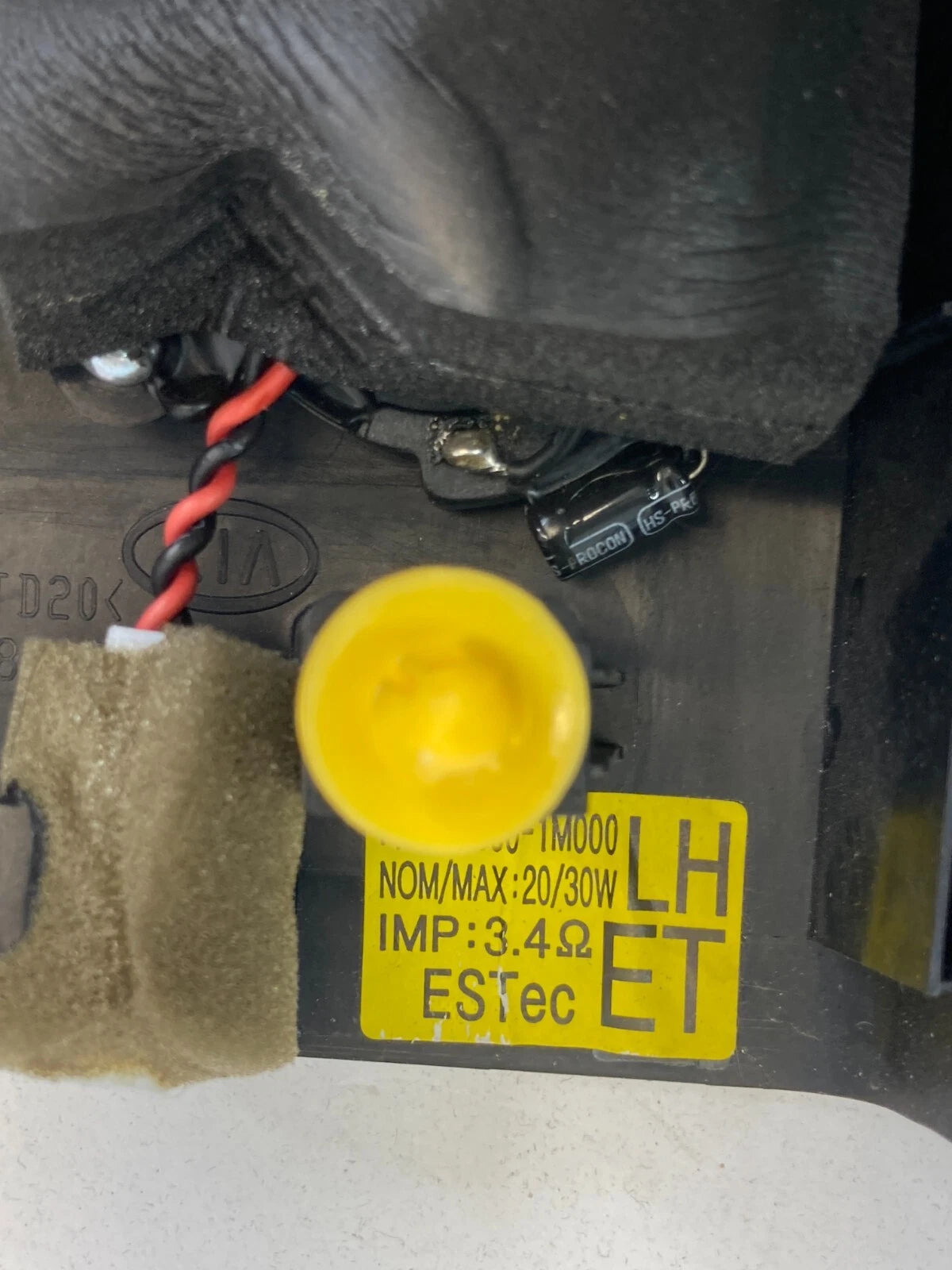 2010-2013 KIA FORTE FRONT LEFT DRIVER SIDE INNER SPEAKER TWEETER W/ COVER TRIM
