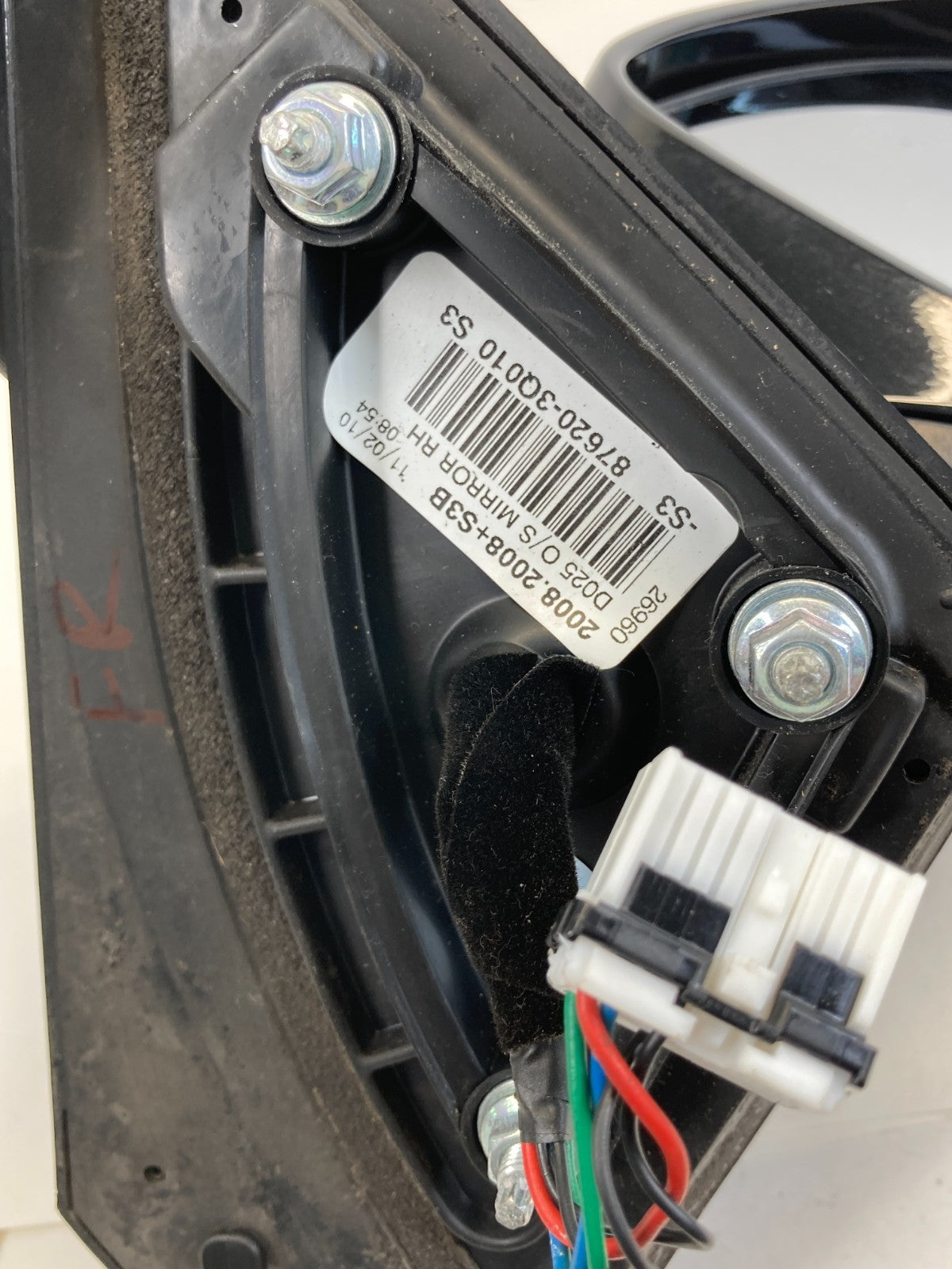 2011-2014 Hyundai Sonata Right Passenger Side View Power Door Mirror 87620-3Q010