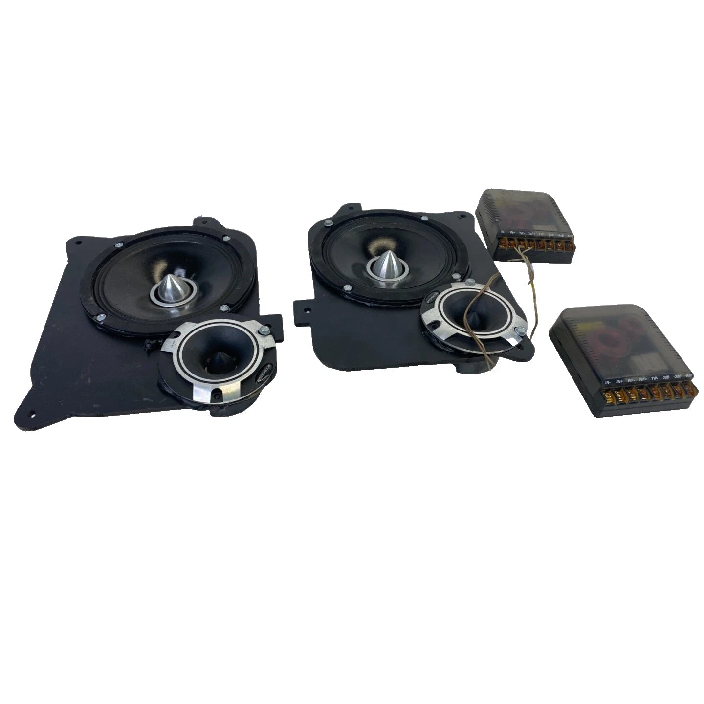 ROCKVILLE CAR AUDIO SOUND SPEAKERS TWEETER MID-BASS MIDRANGE SET 2 125WATT 4OHM