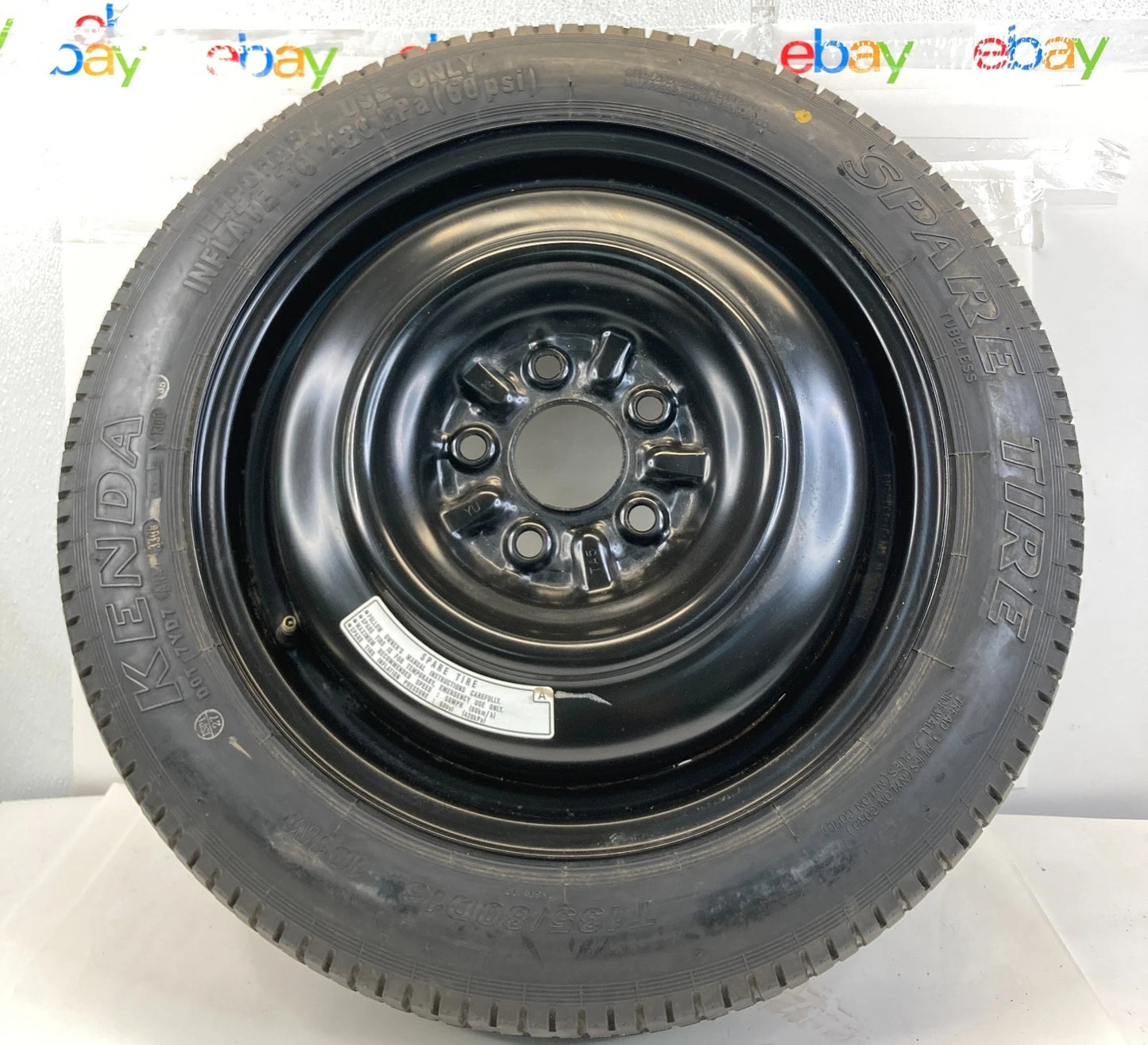 08-12 HONDA ACCORD EMERGENCY SPARE TIRE 16" WHEEL COMPAT DONUT T135/80D16 101M