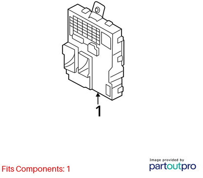 11-14 HYUNDAI SONATA 2.4L FRONT ENGINE JUNCTION FUSE BOX BLOCK 919503S060 OEM